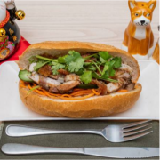 Crispy Roasted Pork Belly Banh Mi